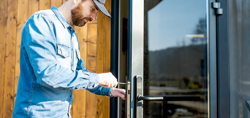 Frameless Glass Storefront Door Locks Replacement in Oswego, IL